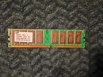 BARRETTE RAM SAMSUNG 512MB DDR PC3200