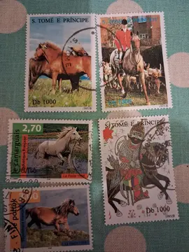 Joli lot timbres CHEVAUX