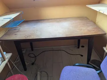 table en bois bureau ou salle a manger