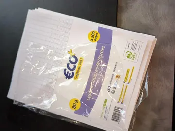 paquet de copies double perforées petit format