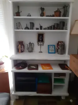 un bahut orme massif 8 portes 4 tiroirs en e éléments haut et bas 2.50m x 2.00 x 0.69 fabrication fr