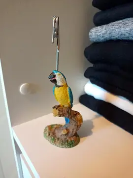 Porte photo perroquet