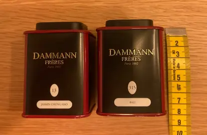 Petites boites Dammann pour le thé (vides)