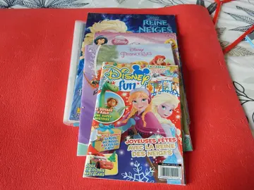 lot de revues reine des neiges