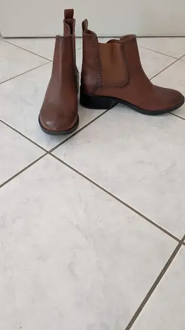 bottine femme marron