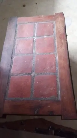 table basse carreler vintage