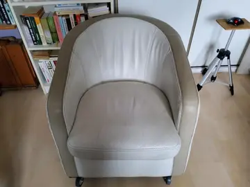 Fauteuil cuir véritable