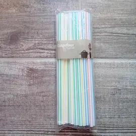 Pailles en plastique