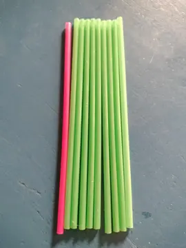 Lot de 10 pailles réutilisables