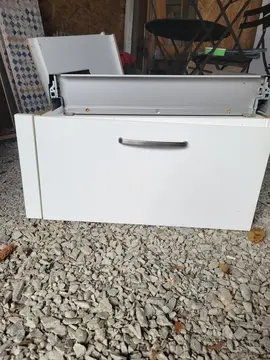 meuble tiroirs sous lave linge