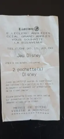 Leclerc - pochettes Disney