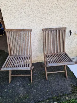 2 chaises de jardin