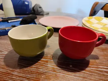 2 grandes tasses colorées (bol)
