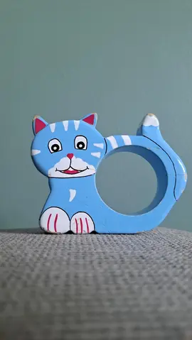 rond de serviette chat pour enfant