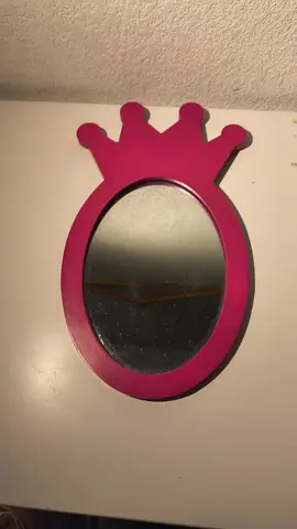 Miroir couronne rose