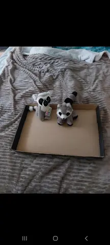 ensemble peluches lemurien