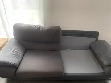 canapé gris 3/4 places