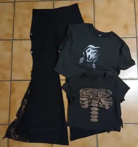 croc top et pantalon ajouré sur les côtés Taille M