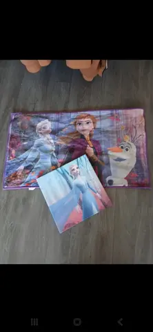 tapis et toile reine des neiges