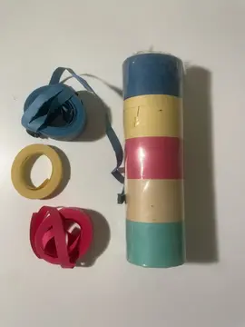 rubans papier fête décoration enfant