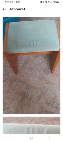 tabouret tissu