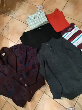 Lot pulls , tee shirt, chemise homme L