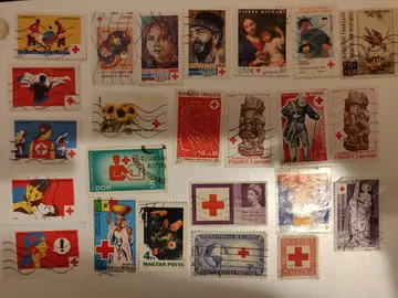 timbres croix rouge