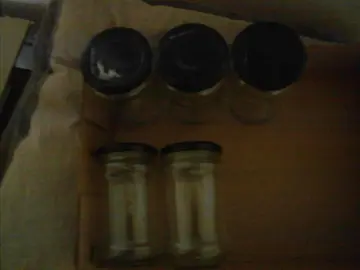 20 bocaux couvercles noirs