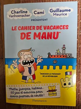 le cahier de vacances de MANU