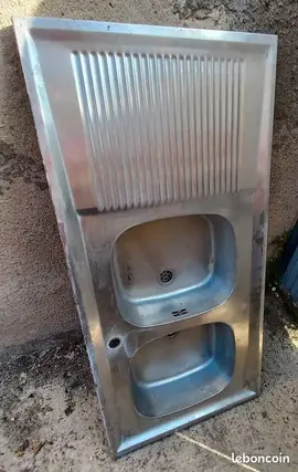 Donne évier à encastrer 2 cuves en inox