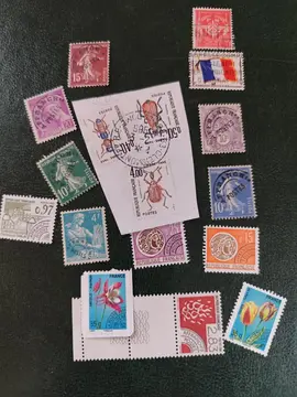 lot unique timbres Preoblitérés