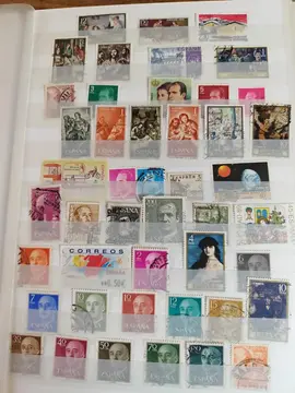 page unique timbres Espagne