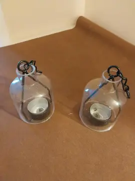 2 portes bougies à suspendre