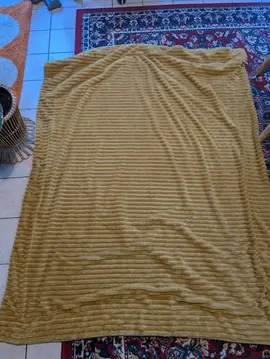 plaid Jaune et blanc