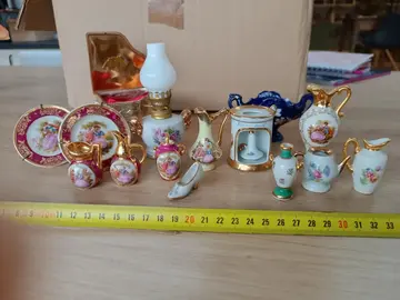 Lots petits bibelots porcelaine