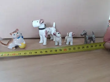 Lot bibelots chiens et chat