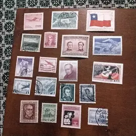 donne timbres chili 1lot part envoie