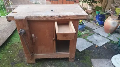 Meuble établi menuiserie