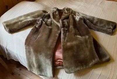 manteau grande taille mouton doré