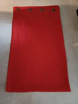 Rideaux 145x250 rouge