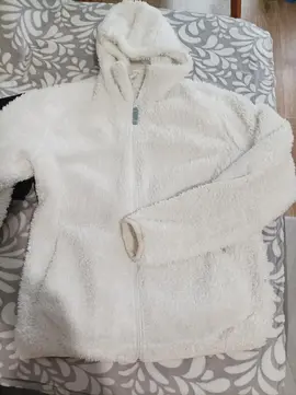veste blanche à capuche Decathlon