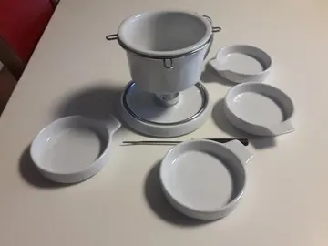 coffret fondue à chocolat à la bougie dans sa boite