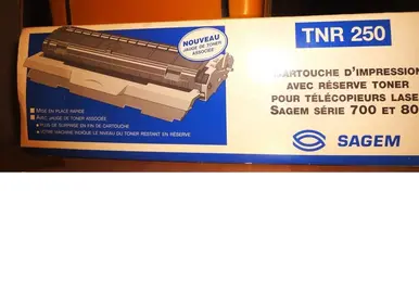 Rare, toner TNR250 SAGEM pour télécopieur (fax). Neuf sous emballage.