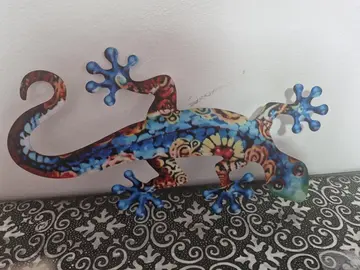 lot déco 2 salamandres en fer