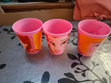 lot de 5 verres plastique