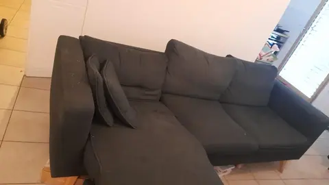 Sofa 3 personnes bleu