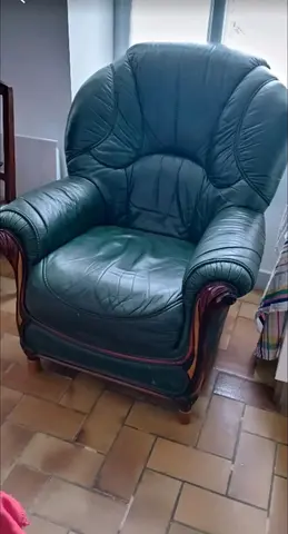 fauteuil vert