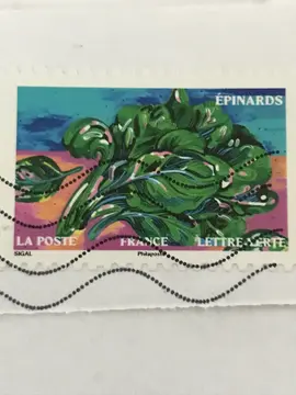 Timbre collection Légumes : Les épinards