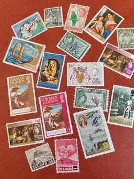 lot unique timbres divers Cook Island.....
