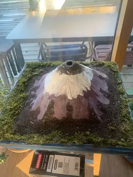 maquette volcan pour exposé